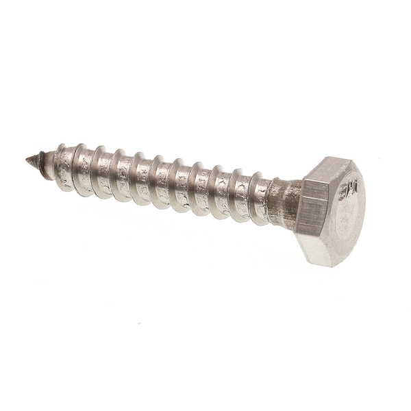 Prime-Line Hex Lag Screw 1/4in X 1-1/2in Grade 18-8 Stainless Steel 25PK 9054964 - main